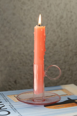 Kandelaar - 10 cm - Roze