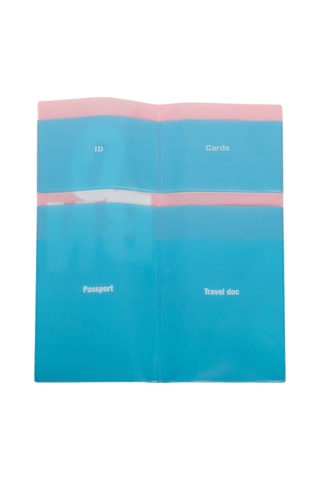 Paspoorthouder - Pauwblauw