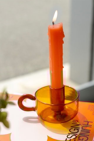 Kandelaar - 10,3 cm - Donkeroranje