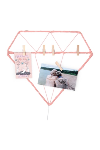 Wanddecoratie met Led - Roze 