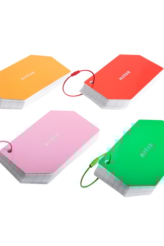 4 Mini Memoblokken - 1,3 x 11,4 x 7 cm