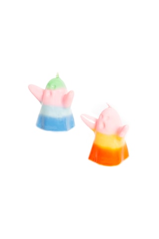 Kaars - Lichtgroen en Roze