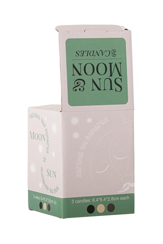 3 Kaarsen - Zwart en Wit