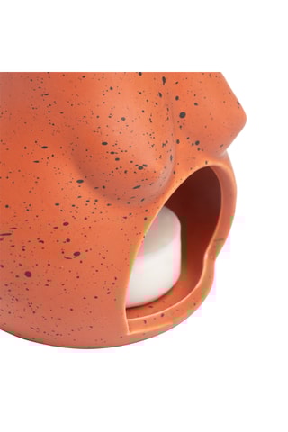 Kaarsenhouder - 8,5 cm - Steenrood