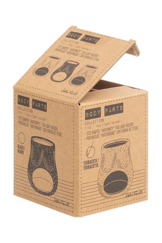 Kaarsenhouder - 8,5 cm - Steenrood