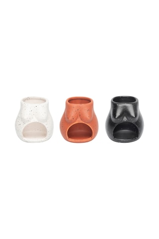 Kaarsenhouder - 8,5 cm - Steenrood