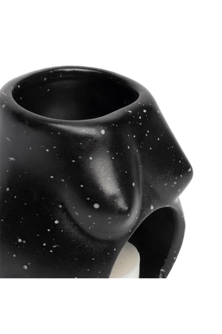 Kaarsenhouder - 8,5 cm - Zwart