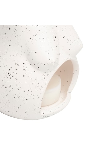 Kaarsenhouder - 8,5 cm - Wit