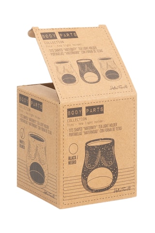 Kaarsenhouder - 8,5 cm - Wit