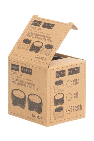 2 Kaarshouders - 6 cm - Steenrood