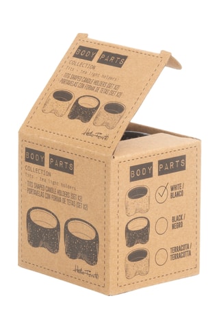 2 Kaarshouders - 6 cm - Wit