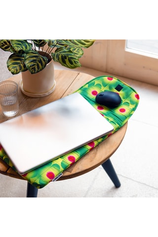 Laptophoes - Donkergroen