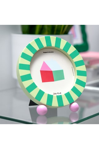 Fotolijst - 13 x 1,8 x 14,8 cm - Groen en Turquoise