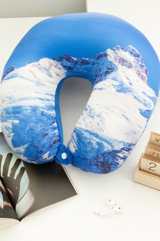 Reiskussen - 30 x 8 x 30 cm - Koningsblauw