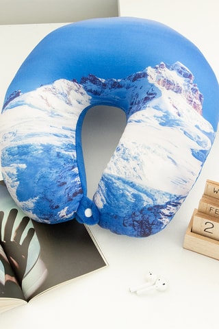 Reiskussen - 30 x 8 x 30 cm - Koningsblauw