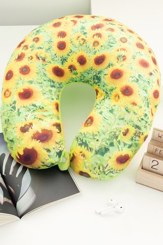 Reiskussen - 30 x 8 x 30 cm - Geel