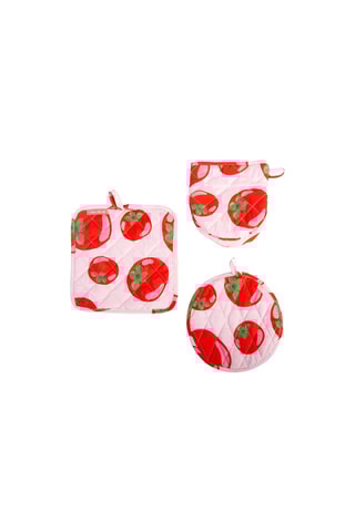 3-Delige Set - Roze en Rood