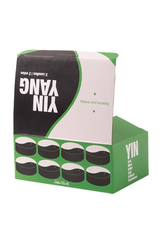 2 Kaarsen - Zwart en Wit