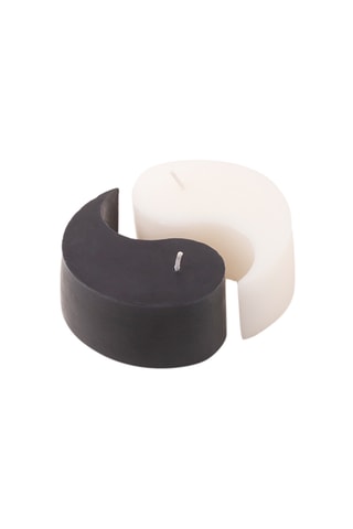 2 Kaarsen - Zwart en Wit