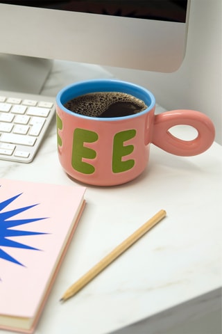 Notitieboek - 192 Pagina's - Poederroze en Blauw - 20 x 20 x 1 cm