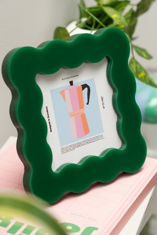 Fotolijst - 14 x 1,4 x 14 cm - Groen