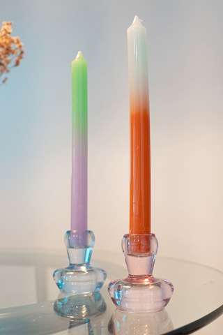 2 Kaarshouders - 6,6 cm - Roze