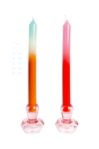 2 Kaarshouders - 6,6 cm - Roze