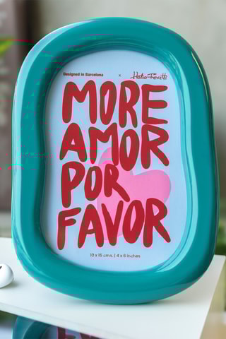 Fotolijst - 12,7 x 2,1 x 17,9 cm - Groen