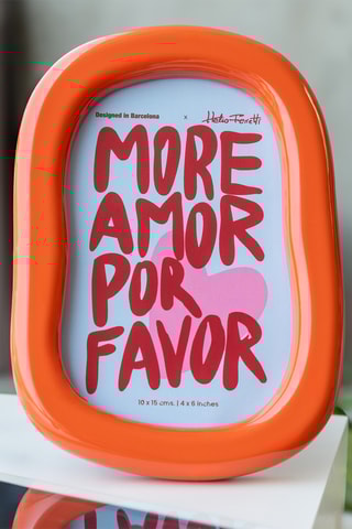 Fotolijst - 12,7 x 2,1 x 17,9 cm - Oranje