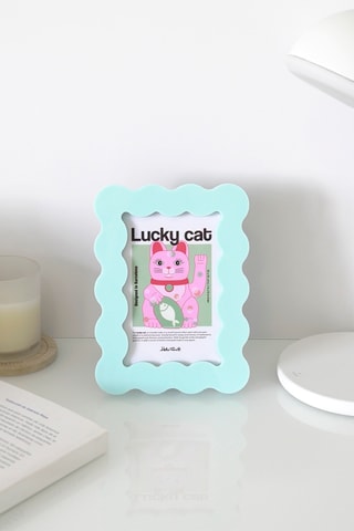 Fotolijst - 14 x 1,4 x 19 cm - Hemelsblauw