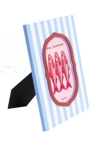 Fotolijst - 16 x 1,5 x 21 cm - Hemelsblauw en Wit