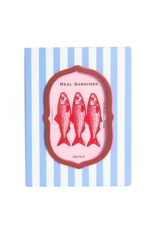 Fotolijst - 16 x 1,5 x 21 cm - Hemelsblauw en Wit