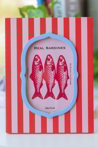 Fotolijst - 16 x 1,5 x 21 cm - Rood en Wit