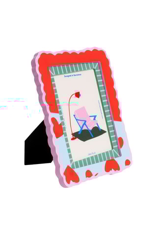 Fotolijst - 16 x 1,5 x 21 cm - Rood en Hemelsblauw