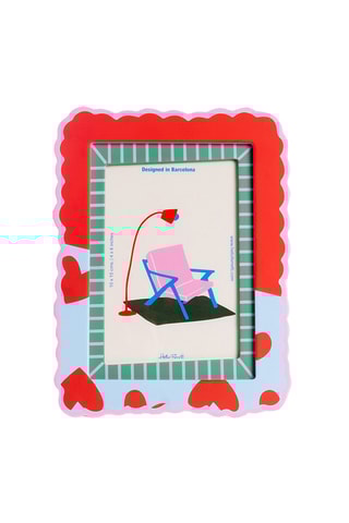 Fotolijst - 16 x 1,5 x 21 cm - Rood en Hemelsblauw