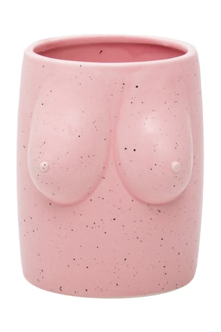 Vaas - 11,5 x 10,3 x 12,7 cm - Roze 