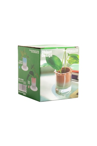 Aardewerk Hydrocultuurpot - 10,2 x 10 x 10,2 cm - Roze