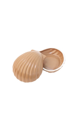 Keramische Sieradenkistje - 7,8 cm - Bruin