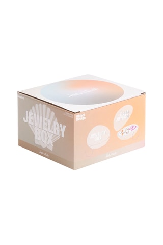 Keramische Sieradenkistje - 7,8 cm - Bruin