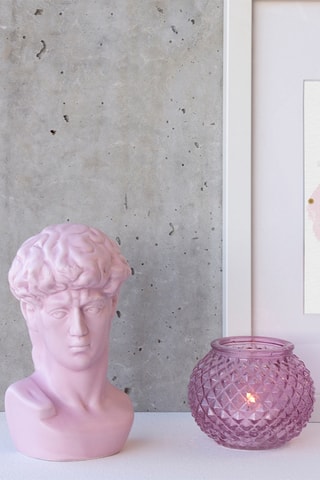 Keramische Buste van David de Michelangelo - Roze