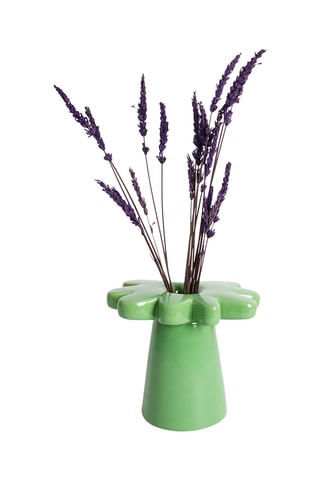 Keramische Vaas - 15 cm - Groen