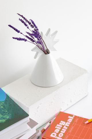 Keramische Vaas - 19 cm - Wit