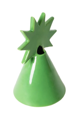 Keramische Vaas - 19 cm - Donkergroen