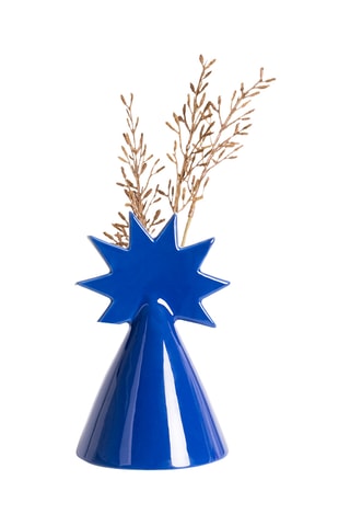 Keramische Vaas - 19 cm - Koningsblauw