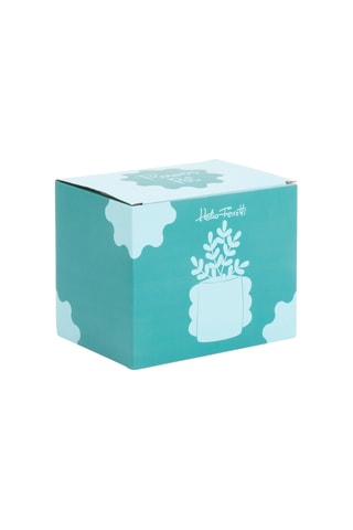 Keramische Vaas - 14,6 x 9,9 x 11,4 cm - Hemelsblauw