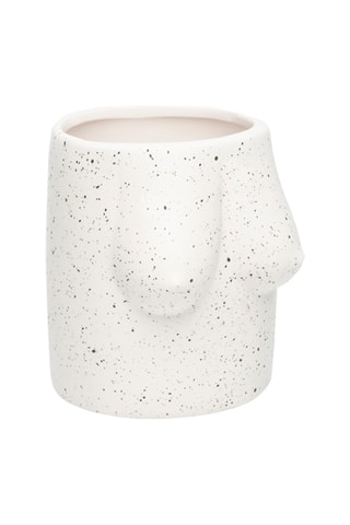 Vaas - 10,7 x 10,2 x 13 cm - Wit