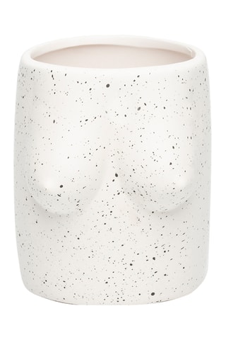 Vaas - 10,7 x 10,2 x 13 cm - Wit