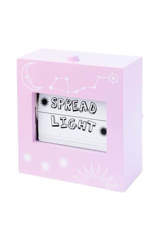 Houten Quote Box - 17,8 cm - Roze