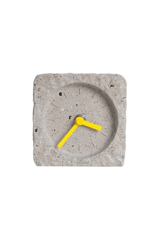 Klok - 10,5 x 10,5 x 3,5 cm - Grijs