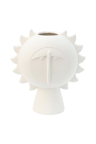 Keramische Vaas - 20 cm - Beige